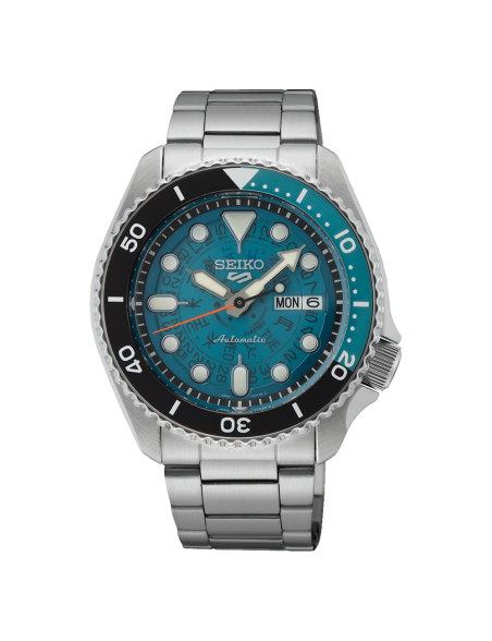 Reloj Seiko 5 Sports Style Translúcida azul Automático