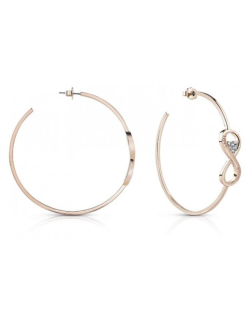 Pendientes Guess Aros Grandes Infinitos en Rose