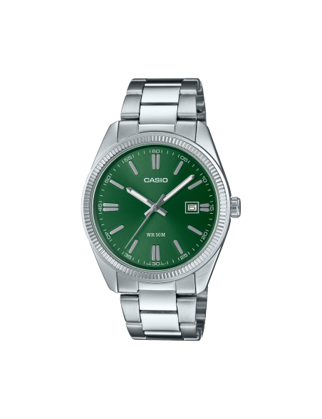 Reloj Casio Timeless Colection Esfera Verde SERIE MTP-1302