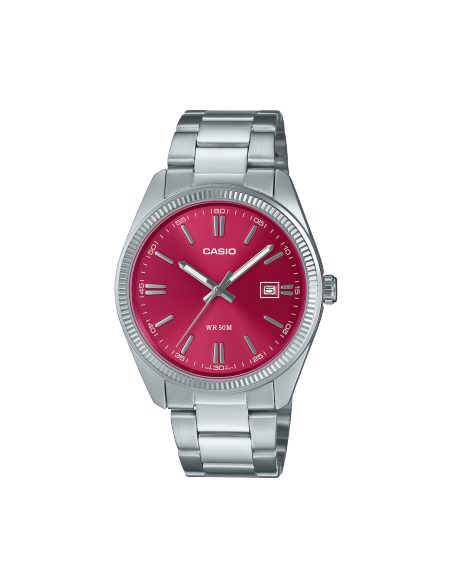 Reloj Casio Timeless Collection Esfera Roja Series MTP-1302