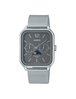 Reloj Casio Timeless Collection Esfera Gris Oscuro Analógico Series MTP-M305