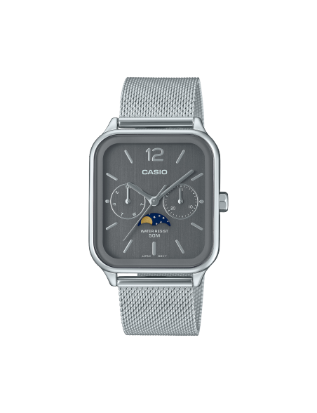 Reloj Casio Timeless Collection Esfera Gris Oscuro Analógico Series MTP-M305