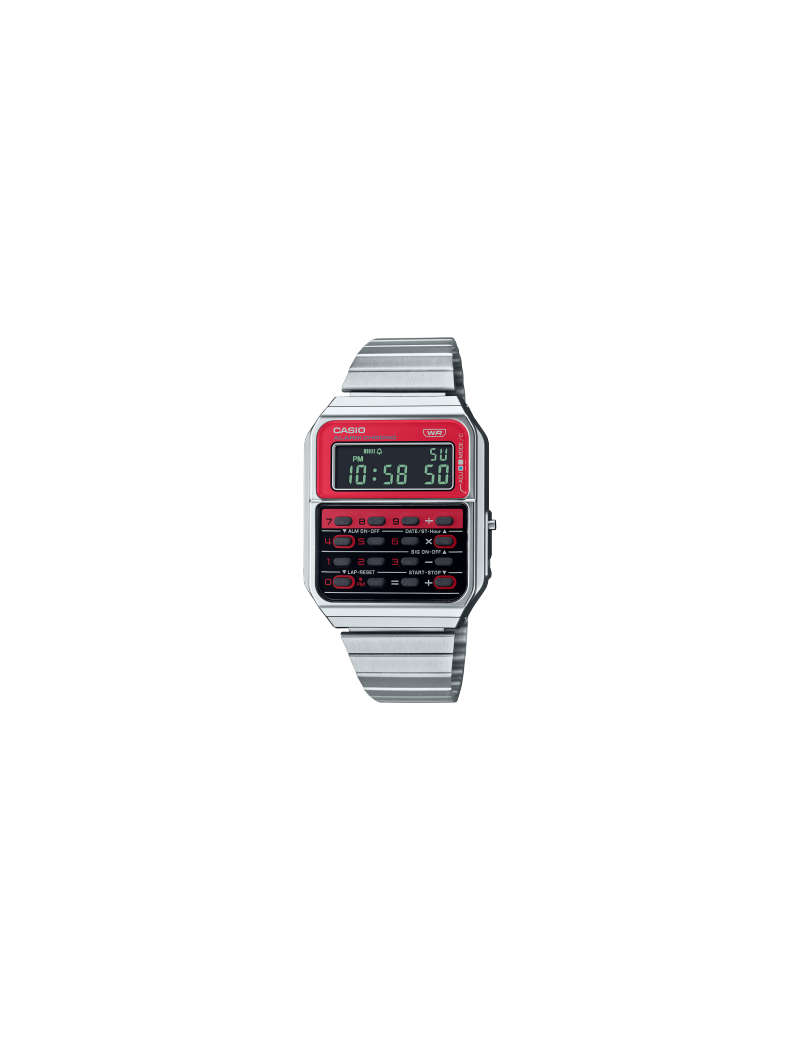 Reloj Casio Edgy Collection Calculadora en Rojo