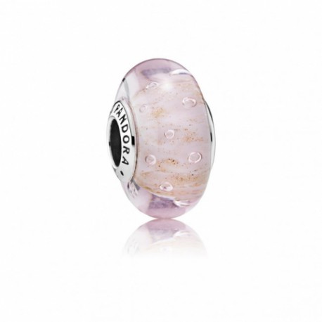 Charm Pandora  cristal de Murano Rosa Brillo 791670