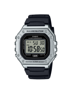 Reloj Casio Timeless Colection Plateado Series W-218