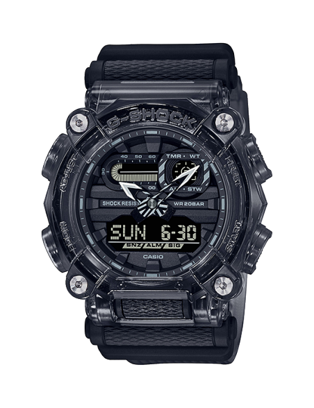 Reloj Casio G-Shock Translucido Negro Serie  GA-900  Skeleton