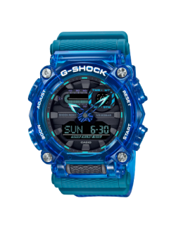 Reloj Casio G-Shock Translucido Azul Serie GA-900 Skeleton
