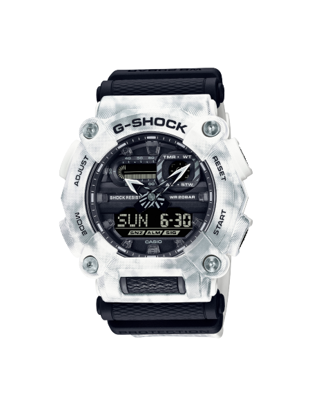 Reloj Casio G-Shock Blanco y Negro Serie GA-900