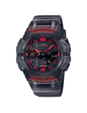 Reloj Casio G-Shock Translucido Negro y Rojo Series Ga-B001