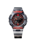 Reloj Casio G-Shock Translucido Negro y Rojo Series Ga-B001