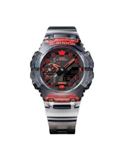Reloj Casio G-Shock Translucido Negro y Rojo Series Ga-B001