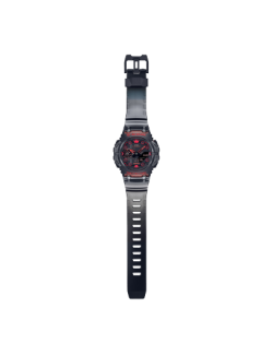 Reloj Casio G-Shock Translucido Negro y Rojo Series Ga-B001