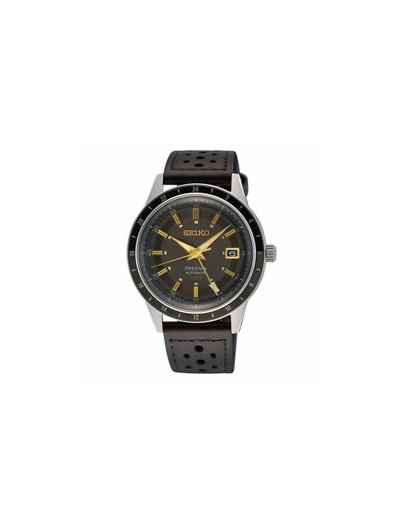 Reloj Seiko Presage Style 60's GMT Correa marrón
