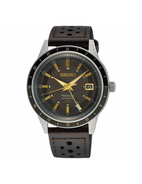 Reloj Seiko Presage Style 60's GMT Correa marrón