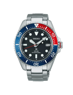 Reloj Seiko Prospex Diver's Solar 42,8mm azul y rojo