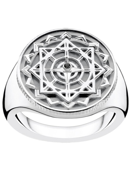 Anillo-Thomas-Sabo-plata-brujula- Anillo-Thomas-Sabo-plata-brujula-