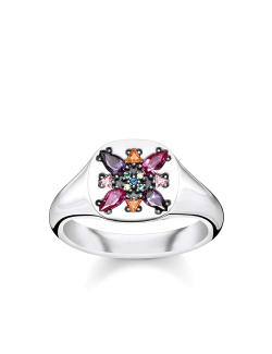 Anillo-Thomas-Sabo-plata-circonitas-multicolor