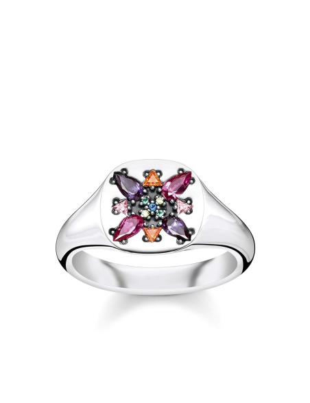 Anillo-Thomas-Sabo-plata-circonitas-multicolor Anillo-Thomas-Sabo-plata-circonitas-multicolor