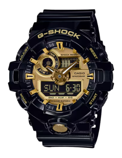 Reloj Casio G-Shock Negro esfera dorada