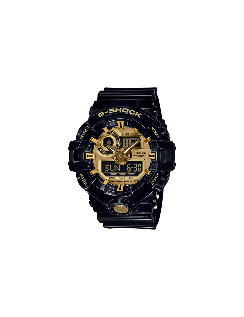 Reloj Casio G-Shock Negro esfera dorada