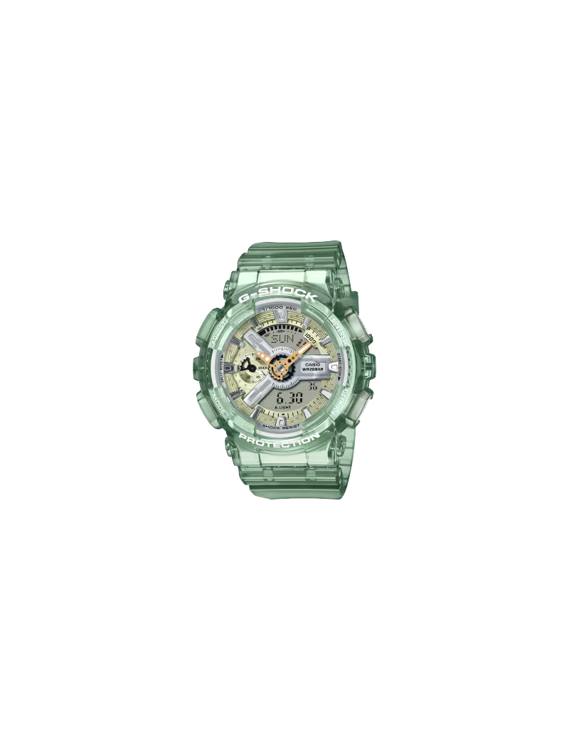Reloj Casio G-Shock Estándar Skeleton Verde Serie GMA