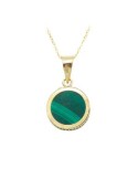 Gargantilla-oro-18k-con-malaquita-verde