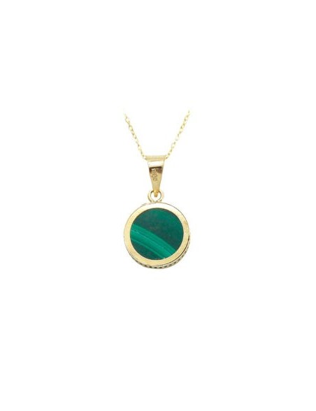 Gargantilla-oro-18k-con-malaquita-verde