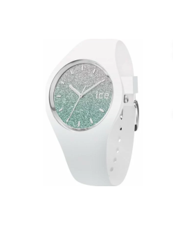 Reloj Ice Watch Lo Glitter Plateado y Turquesa