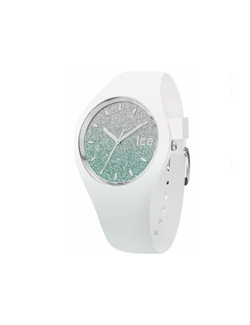 Reloj Ice Watch Lo Glitter Plateado y Turquesa