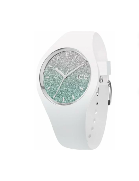 Reloj Ice Watch Lo Glitter Plateado y Turquesa