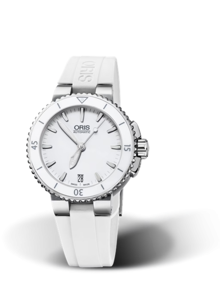 Reloj Oris Aquis Date Blanco Mujer