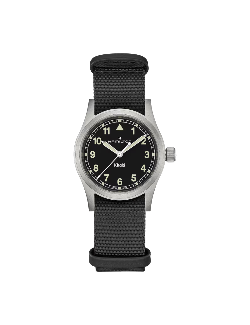 Reloj Hamilton Khaki Field Negro Quartz 33mm Cuarzo