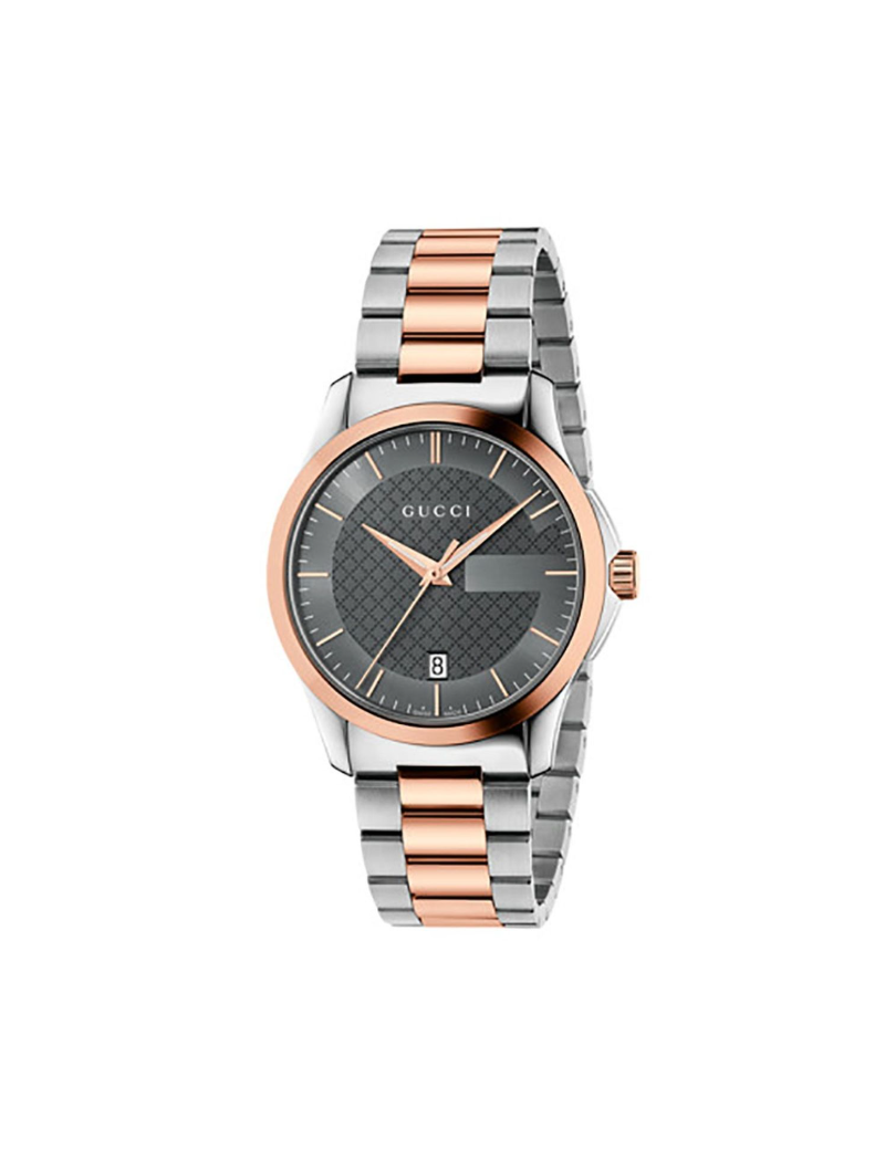 Reloj Gucci G-Timeless Bicolor Esfera oscura