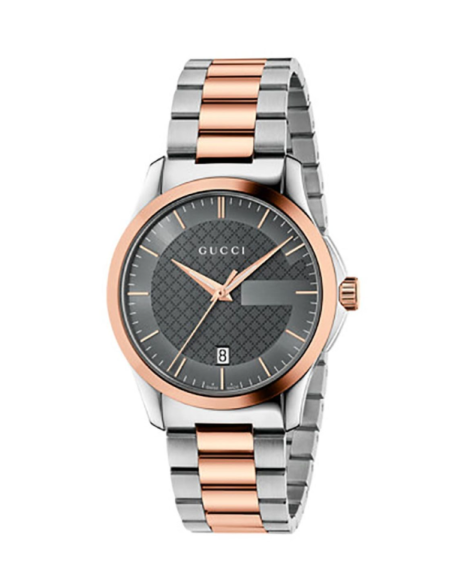 Reloj Gucci G-Timeless Bicolor Esfera oscura