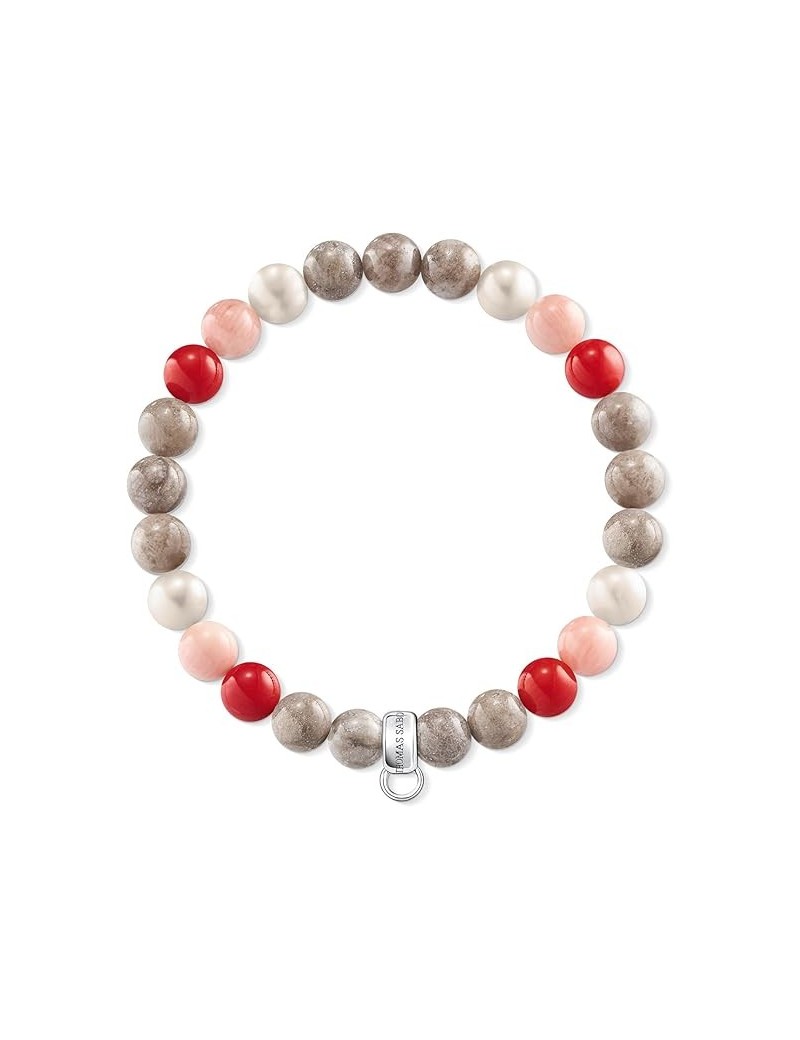 Pulsera-Thomas-Sabo-Charm-bambu-perlas-coral-plata