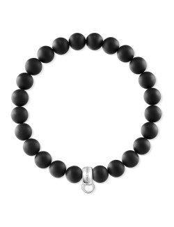 Pulsera-Thomas-Sabo-Charm-Onix-mate-plata