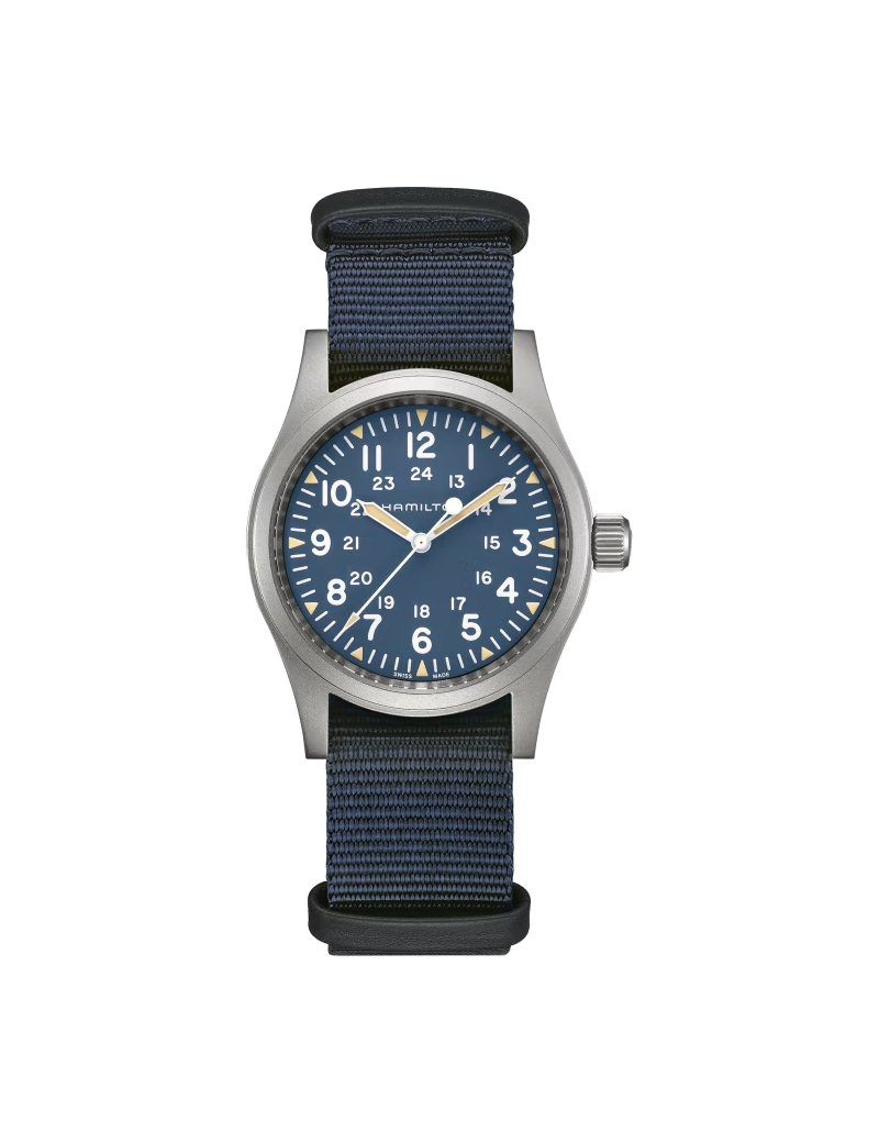 Relojes Hamilton Khaki Field Azul Mecánico 38mm