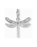 Colgante-Thomas-Sabo-Libélula-de-plata-con-incrustaciones-de-gemas-reversible
