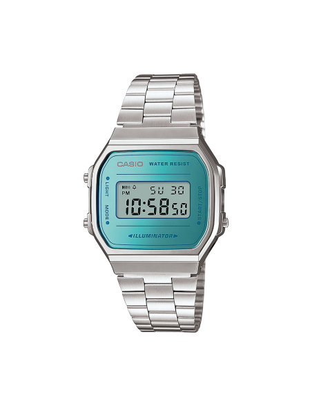 Reloj Casio Vintage Collection Iconic Esfera Azul Espejo