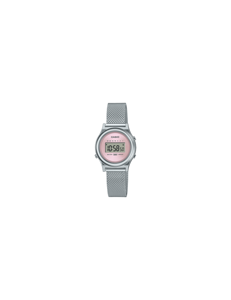 Reloj Casio Vintage Mini Collection Malla Esfera Redonda Rosa