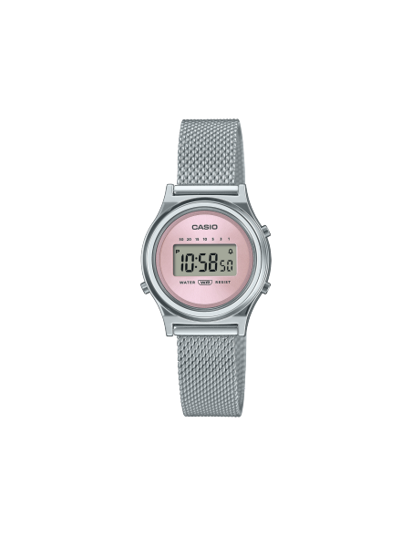 Reloj Casio Vintage Mini Collection Malla Esfera Redonda Rosa
