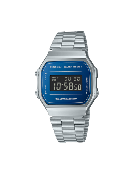 Reloj Casio Vintage Iconic Collection Esfera Azul Negativo