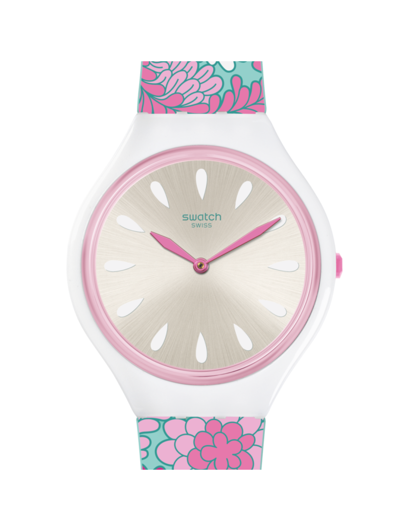 Reloj Swatch Skinpivoine Plano Flores