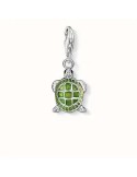 Colgante-Charm-plata-de-Thomas-Sabo-Tortuga-esmalte-verde