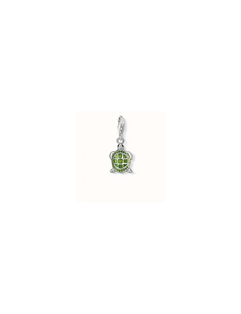 Colgante-Charm-plata-de-Thomas-Sabo-Tortuga-esmalte-verde