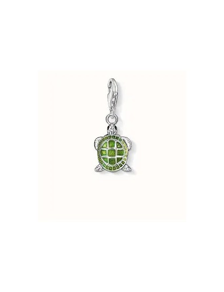 Colgante-Charm-plata-de-Thomas-Sabo-Tortuga-esmalte-verde