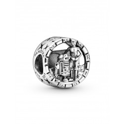 Pandora Charm plata STAR WARS™ Disney Logo, R2-D2™ y C-3PO™ 799245C00