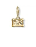 Colgante-Charm-plata-de-Thomas-Sabo-Maleta-dorada-circonita