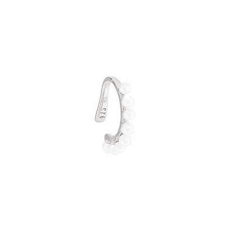 REBECCA Pendiente plata con acabado en rodio Golden Eart perlas SGEOBB03