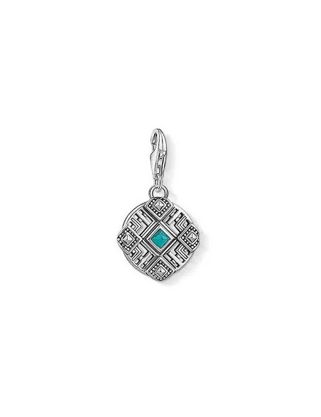 Colgante-Charm-plata-de-Thomas-Sabo-Mándala-turquesa